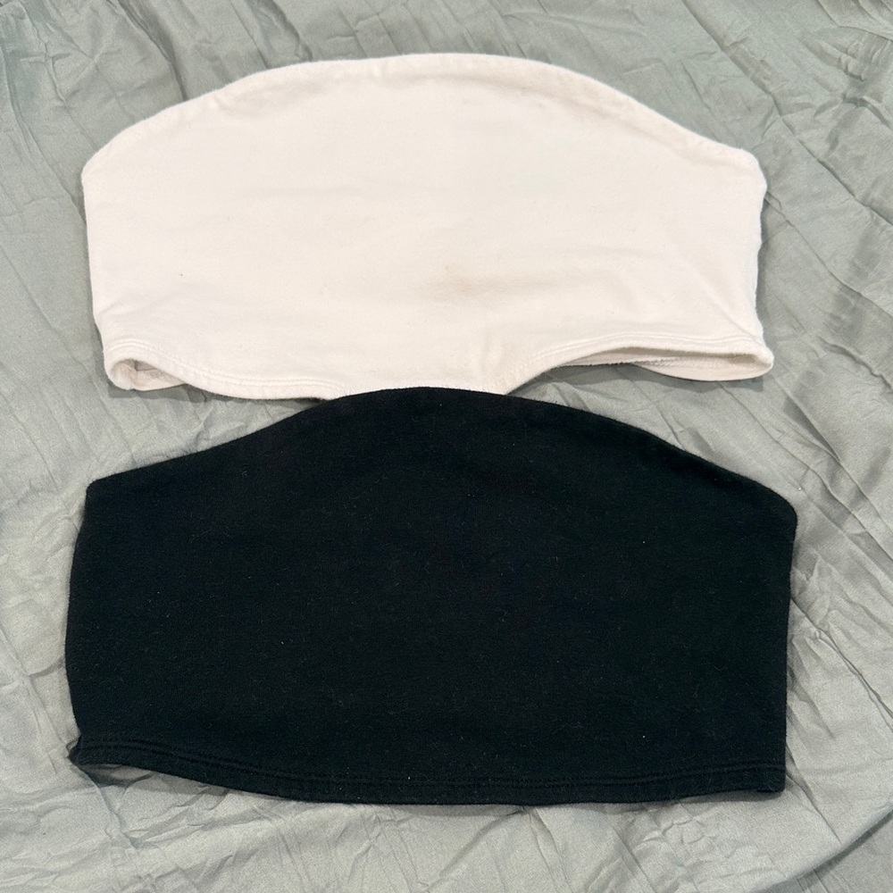 Wild Fable Black and White Crop Tops